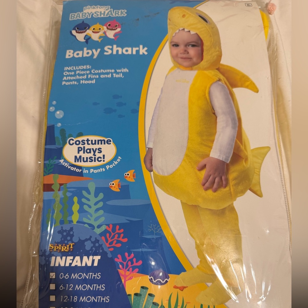Spirit Yellow Baby Shark Infant Costume